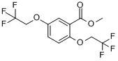 CAS:175204-89-4_2,5-二(2,2,2-三氟乙氧基)苯甲酸甲酯的分子结构
