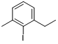 CAS:175277-95-9_1-乙基-2-碘-3-甲苯的分子结构