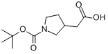 CAS:175526-97-3_2-(1-(tert-Butoxycarbonyl)pyrrolidin-3-yl)aceticacidķӽṹ