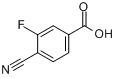 CAS:176508-81-9_4-氰基-3-氟苯甲酸的分子结构