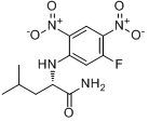 CAS:178065-29-7_Nalpha-(5-Fluoro-2,4-dinitrophenyl)-L-leucinamide [HPLC Labeling Reagent for e.e. Determination]ķӽṹ