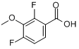 CAS:178974-97-5_2,4-二氟-3-甲氧基苯甲酸的分子结构