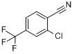 CAS:1813-33-8_2-氯-4-三氟甲基苯腈的分子结构