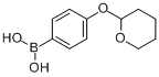 CAS:182281-01-2_[4-(四氢吡喃-2-基)氧基]苯硼酸的分子结构