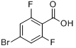 CAS:183065-68-1_4-溴-2,6-二氟苯甲酸的分子结构