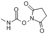 CAS:18342-66-0_N-琥珀酰亚胺基-N-甲基氨基甲酸酯的分子结构