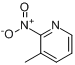 CAS:18368-73-5_2-硝基-3-甲基吡啶的分子结构