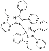 CAS:1842-62-2_2-(2-乙氧基苯基)-4,5-二苯基咪唑-1,2'-二聚体的分子结构