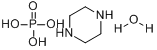 CAS:18534-18-4_磷酸氢哌嗪单水合物的分子结构