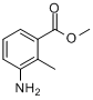 CAS:18583-89-6_3-氨基-2-甲基苯甲酸甲酯的分子结构