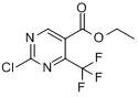 CAS:187035-79-6_2-氯-4-三氟甲基嘧啶-5-甲酸乙酯的分子结构