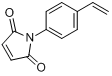 CAS:19007-91-1_N-(4-乙烯苯)顺丁烯二酰亚胺的分子结构