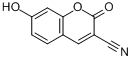 CAS:19088-73-4_3-氰基-7-羟基香豆素的分子结构