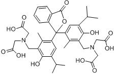 CAS:1913-93-5_百里酚酞氨羧络合剂的分子结构