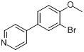 CAS:191602-60-5_4-(3-溴-4-甲氧基苯基)吡啶的分子结构
