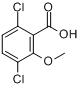 CAS:1918-00-9_麦草畏的分子结构