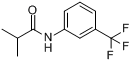 CAS:1939-27-1_3-(异丁酰氨基)-1-三氟甲基苯的分子结构