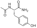CAS:1948-71-6_N-乙酰基-L-酪氨酸胺的分子结构