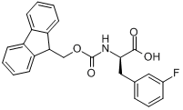 CAS:198545-72-1_FMOC-D-3-氟苯丙氨酸的分子结构