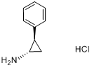 CAS:1986-47-6_反-2-苯基环丙胺盐酸盐的分子结构