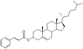 CAS:1990-11-0_胆甾烯基肉桂酸酯的分子结构