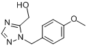CAS:199014-14-7_(2-(4-甲氧基苄基)-2H-1,2,4-三唑-3-基)甲醇的分子结构