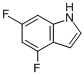 CAS:199526-97-1_4,6-二氟吲哚的分子结构
