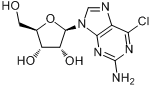 CAS:2004-07-1_6-氯鸟嘌呤核苷的分子结构