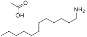 CAS:2016-56-0_1-十二烷胺乙酸盐的分子结构