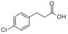 CAS:2019-34-3_3-(4-氯苯基)丙酸的分子结构