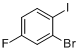 CAS:202865-73-4_2-溴-4-氟-1-碘苯的分子结构