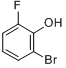 CAS:2040-89-3_2-溴-6-氟苯酚的分子结构
