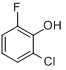 CAS:2040-90-6_2-氯-6-氟苯酚的分子结构