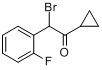 CAS:204205-33-4_2-溴-2-(2-氟苯基)-1-环丙基乙酮的分子结构