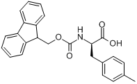 CAS:204260-38-8_FMOC-D-4-甲基苯丙氨酸的分子结构