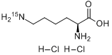 CAS:204451-46-7_DL-赖氨酸-ε-15N二盐酸盐的分子结构