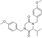 CAS:205517-34-6_(R)-N,N'-双对甲氧苄基-3-异丙基哌嗪-2,5-二酮的分子结构