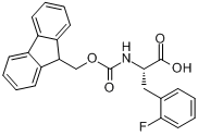 CAS:205526-26-7_FMOC-L-2-氟苯丙氨酸的分子结构