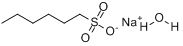 CAS:207300-91-2_1-己烷磺酸钠一水合物的分子结构