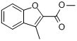 CAS:2076-36-0_3-甲基苯并呋喃-2-甲酸甲酯的分子结构
