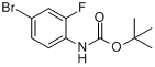 CAS:209958-42-9_N-Boc-4-溴-2-氟苯胺的分子结构