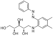 CAS:21037-26-3_1-(D-核糖氨基)-3,4-二甲基苯基-6-偶氮苯的分子结构