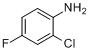 CAS:2106-02-7_2-氯-4-氟苯胺的分子结构