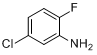 CAS:2106-05-0_5-氯-2-氟苯胺的分子结构