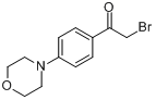 CAS:210832-85-2_2-溴-1-(4-吗啉苯基)-1-乙酮的分子结构