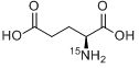 CAS:21160-87-2_L-谷氨酸-15N的分子结构