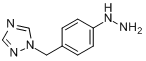 CAS:212248-62-9_1-(4-肼基苯基)甲基-1,2,4-三氮唑的分子结构