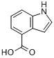 CAS:2124-55-2_吲哚-4-羧酸的分子结构