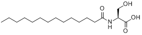 CAS:21394-57-0_N-十四碳酰-L-丝氨酸的分子结构