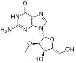 CAS:2140-71-8_2'-甲氧基鸟苷的分子结构